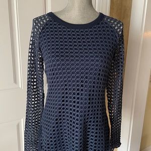 PETE ribbed cotton and spandex knit top
